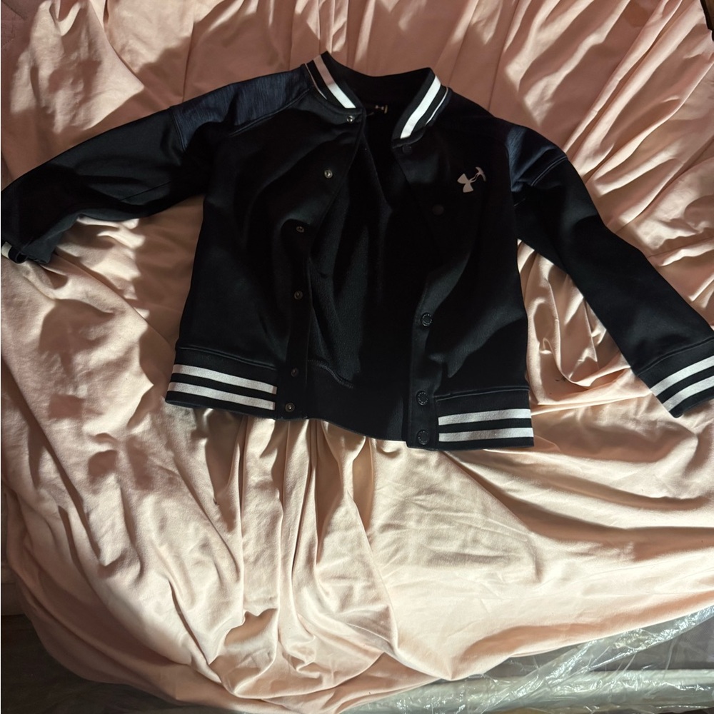 Under Armour kids Black Varsity Jacket